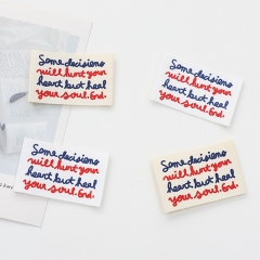 4개) 면라벨 컬러풀 필기체 2종 Z1945