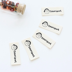 5개 면 양접라벨 단발머리 아가씨 Z1984