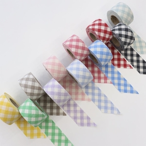 10마 4cm 멜란워싱 1cm 체크 바이어스 11종 Z2005