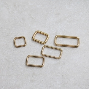 4개입) 사각링 (골드5종) - 가방연결고리,가방부자재