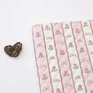 대폭 4온스 마름모 누빔원단 리본과 레이스 플라워 Z2034