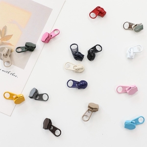 10개) 4호 코일지퍼 슬라이더 컬러풀 캔뚜껑 16종 Z2036