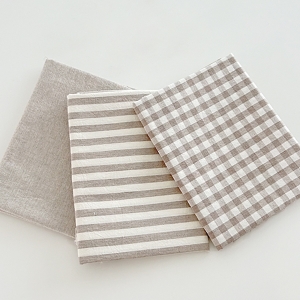 패키지원단 1/2마 패키지 멜란지 선염 워싱 연브라운 3종