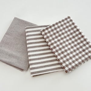 패키지원단 1/2마 패키지 멜란지 선염 워싱 브라운 3종