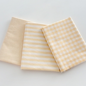 패키지원단 1/2마 패키지 멜란지 선염 워싱 연노랑 3종