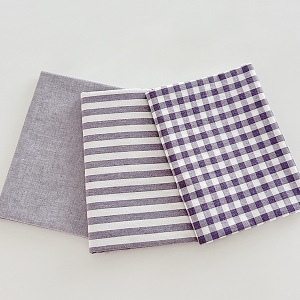 패키지원단 1/2마 패키지 멜란지 선염 워싱 보라 3종