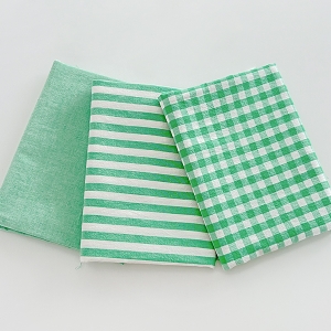 패키지원단 1/2마 패키지 멜란지 선염 워싱 프레쉬그린 3종