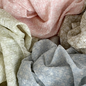 면100% 앤틱 로망 자수 눈꽃 도비 4컬러