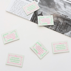 3개) 빈티지라벨 리본 그린 핑크 2종 Z2056