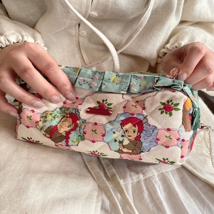 36-633 빨간머리앤 원단12 코튼린넨 애플트리_핑크