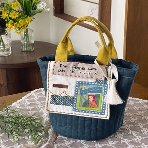 36-635 빨간머리앤 원단12 코튼린넨 메모리스퀘어_스카이