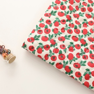 대폭 4온스 미니하트 누빔원단 방울 토마토 Z2065