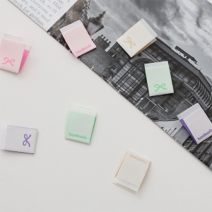 5개) 끼움라벨 리본 핸드메이드 4종 Z2066