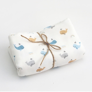 밤부 3중거즈 원단 미니고래