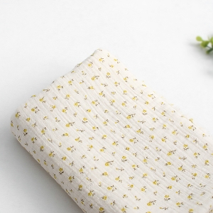 대폭 요루 이중거즈 원단 유채꽃