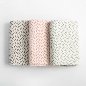 대폭 요루 이중거즈 원단 미니꽃 3종