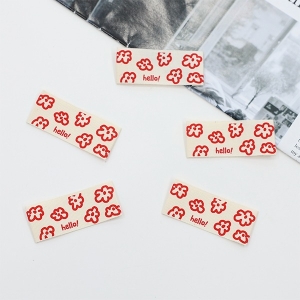 5개 면라벨 미니 헬로 플라워 레드 Z2077