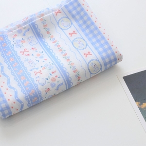 대폭 30수 면원단 레이스 토끼와 플라워 Z2080