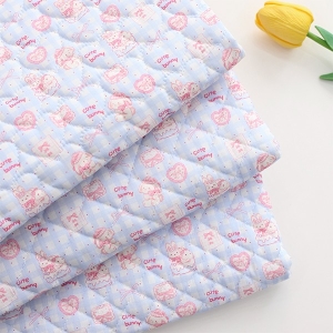 대폭 4온스 누빔원단 체크와 큐트 버니 3종 Z2088