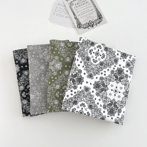 면 10수 트윌 캔버스 원단 어반 페이즐리 4종 SL499