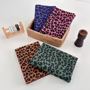 면 10수 트윌 캔버스 원단 컬러풀 호피 4종 SL380