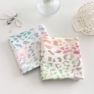 면 10수 트윌 캔버스 원단 레인보우 호피 2종 SL407