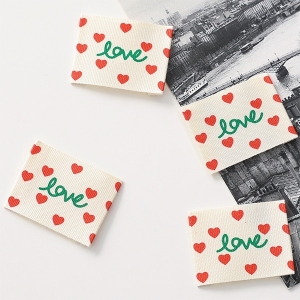 4개) 면라벨 댄디 그린레드 러브 Z2091