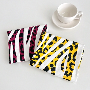 면 10수 트윌 캔버스 원단 와일드 애니멀 2종 SL495