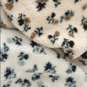 플로랄 양털 뽀글이 꽃 원단 2Color