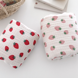 순면 100% 보들보들 사중 양면 요루거즈 베리체크 2종