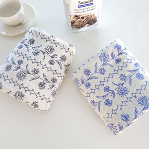 대폭 순면100% 보들보들 삼중 양면 거즈 골지 플라워위브 2종