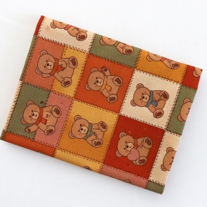 면 20수 평직 테디베어패치