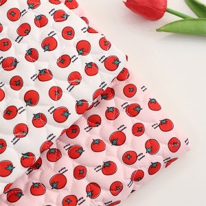 대폭 4온스 미니하트 누빔원단 귀여운 미니 토마토 Z2115