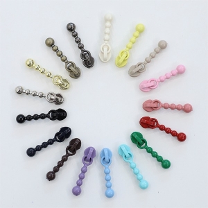 10개) 3호 지퍼머리 코일지퍼 슬라이더 컬러풀 스노우 17종 Z2120