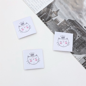 3개) 빈티지라벨 왕관 쓴 고양이 Z2125