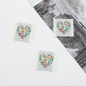 3개) 빈티지라벨 하트 플라워 가든 Z2126