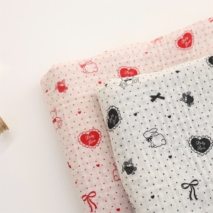 대폭 요루 양면 사중거즈 토끼와 곰인형 2종 Z2130