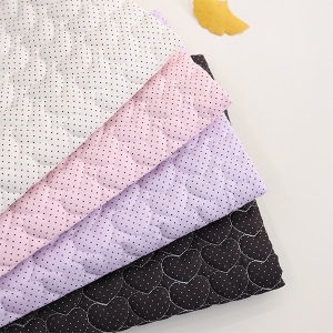 대폭 4온스 미니하트 누빔원단 큐티 도트 4종 Z2141