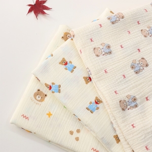 대폭 요루 이중거즈 원단 곰돌이 3종 Z2147