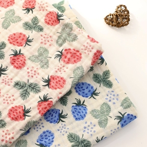 대폭 요루 양면 사중거즈 맛있는 산딸기 2종 Z2148