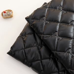 대폭 4온스 리본 다이아 누빔원단 글리터 방수 블랙 2종 Z2150