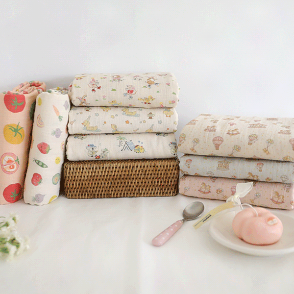 대폭 순면100% 이중 요루거즈 모음 8종