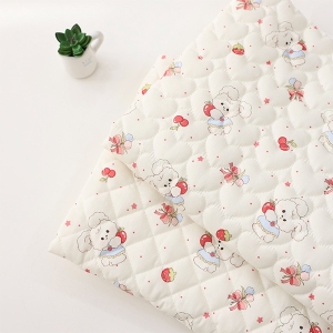 대폭 4온스 누빔원단 체리 딸기 강아지 2종 Z2162