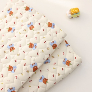 대폭 4온스 누빔원단 파티 곰돌이 2종 Z2163