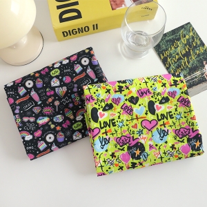 DTP 프린팅 40수 캐릭터 면원단 일렉트릭러브 SL924,923