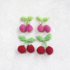 2개-뜨개와펜) 뜨개체리-小 (2컬러)