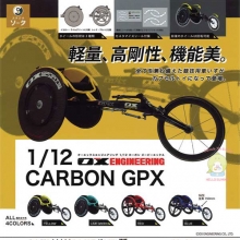 소타 OX 엔지니어링 1/12 카본 GPX 레이싱 휠체어 캡슐토이 4종셋트