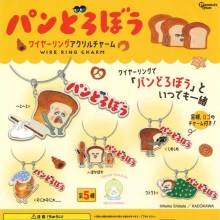 PEANUTSCLUB 빵도둑 와이어링 아크릴 참 캡슐토이 5종셋트