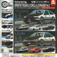 스탠드스톤즈 C카크래프트 토요타 스프린터 트레노와 코롤라 레빈(AE86) 2탄 캡슐토이 6종셋트