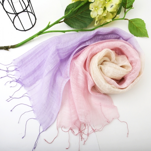 [더로라]면실크스카프 - 면실크 믹스 S23091